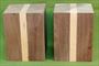 Blank #731- Black Walnut & Cherry Turning Blank - 2 Blanks ~ 3 x 3 x 4 ~ $17.99